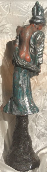 Sculpture titled "Hauteur" by Muriel Bouchy, Original Artwork, Clay
