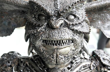 Скульптура под названием "Metal art - Gremlin…" - Chatree Choorachatatorn (Mari9art), Подлинное произведение искусства, Мета…