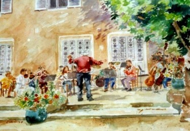 Peinture intitulée "Orchestre en Berry" par Frédéric Chauvain, Œuvre d'art originale