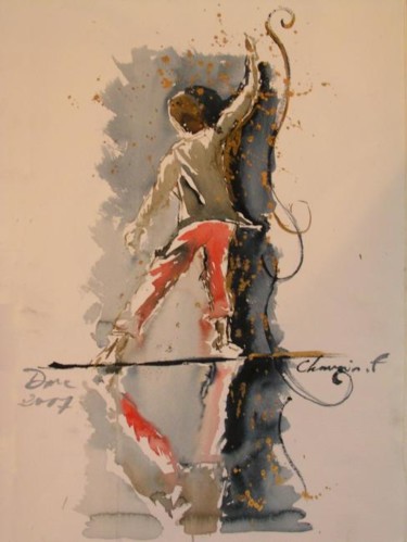 Peinture intitulée "Série Solo - Danse 2" par Frédéric Chauvain, Œuvre d'art originale