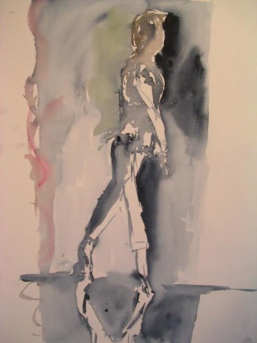 Peinture intitulée "Série Solo - Danse 4" par Frédéric Chauvain, Œuvre d'art originale