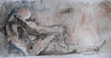 Peinture intitulée "L'éveil" par Frédéric Chauvain, Œuvre d'art originale
