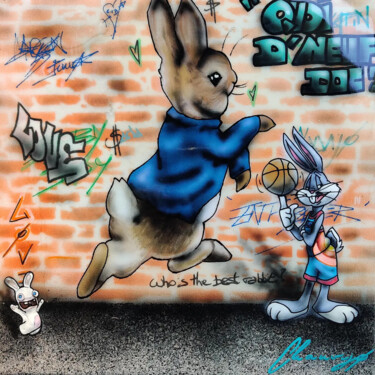 Pintura intitulada "The best rabbit" por Chauvijo, Obras de arte originais, Acrílico
