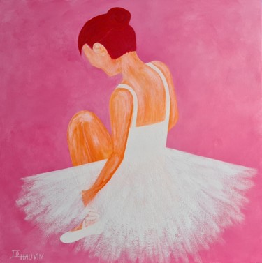 Painting titled "Danseuse" by Dominique Chauvin, Original Artwork, Acrylic