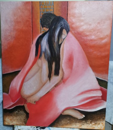 Pintura intitulada "Paixão" por Catarina Noval, Obras de arte originais, Óleo