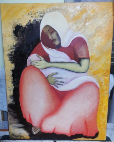 Pintura intitulada "Abandono" por Catarina Noval, Obras de arte originais, Óleo