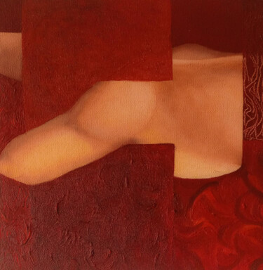 Картина под названием "Revelacion 2" - Chaves, Подлинное произведение искусства, Масло Установлен на Деревянная рама для нос…