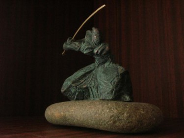 Sculpture titled "Warrior Of Spirit" by Chayka, Original Artwork, Stone