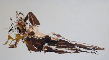 绘画 标题为“figure(no1)” 由Che.Shahryar, 原创艺术品, 油
