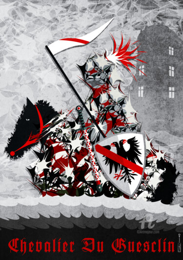 Arts numériques intitulée "chevalier du guescl…" par Cheese, Œuvre d'art originale, Travail numérique 2D