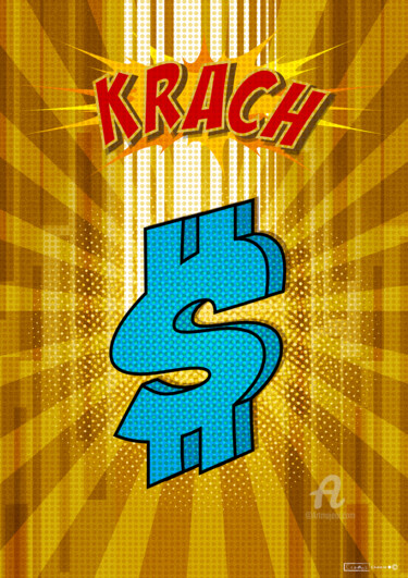 数字艺术 标题为“krach” 由Cheese, 原创艺术品, 2D数字工作
