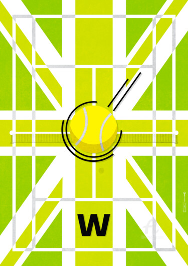 Digital Arts με τίτλο "tennis wimbledon" από Cheese, Αυθεντικά έργα τέχνης, 2D ψηφιακή εργασία