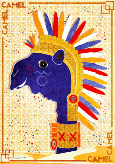 Digitale Kunst mit dem Titel "camel" von Cheese, Original-Kunstwerk, 2D digitale Arbeit