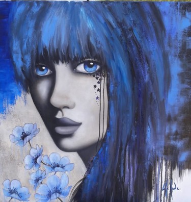 Peinture intitulée "BLUE DREAM" par B Chehade, Œuvre d'art originale, Huile