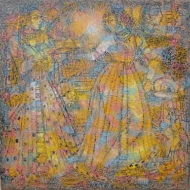 Painting titled "Dancing Women II" by Chelian, Original Artwork