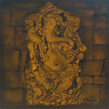 Painting titled "Ganesha" by Chelian D, Original Artwork