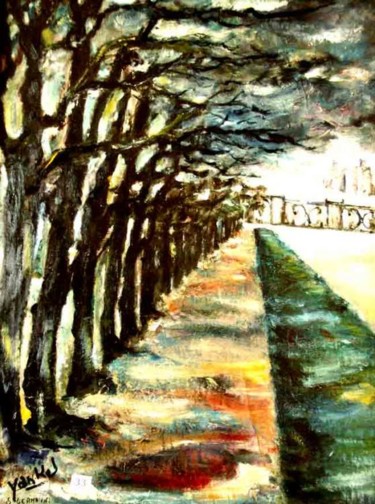 Peinture intitulée "forêt de st germain" par Yankel, Œuvre d'art originale