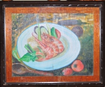 Painting titled "Sinigang na Sugpo" by Chelony, Original Artwork, Other