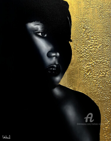 Картина под названием "From the Shadows" - Chelsea Nicole, Подлинное произведение искусства, Масло
