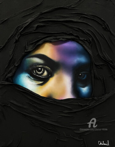 Картина под названием "Resilient" - Chelsea Nicole, Подлинное произведение искусства, Масло