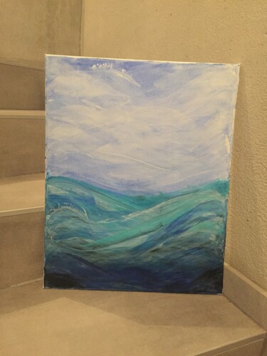 Pittura intitolato "Mar caribe" da Chely Valenzuela, Opera d'arte originale, Acrilico