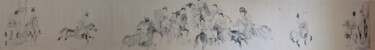 绘画 标题为“明皇擊球圖” 由辰君草堂 無憂, 原创艺术品, 墨
