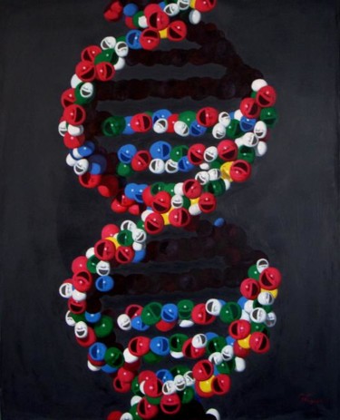 Peinture intitulée "DNA 规格：120X150 创作年代…" par Chenqiuchi, Œuvre d'art originale