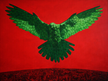 Dibujo titulada "the-peace-dove-no3-…" por Chenqiuchi, Obra de arte original, Otro