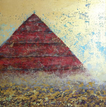 Malerei mit dem Titel "Pyramid from the "D…" von Tatyana Chepkasova, Original-Kunstwerk, Acryl Auf Keilrahmen aus Holz monti…