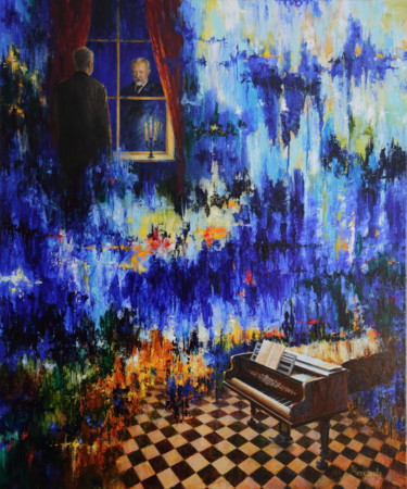 Картина под названием "Concert No. 1" - Tatyana Chepkasova, Подлинное произведение искусства, Масло Установлен на Деревянная…