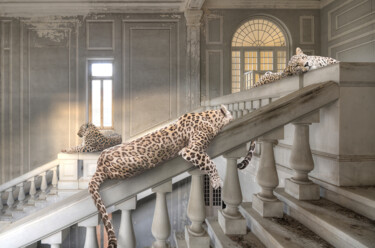 Pintura titulada "Leopards Never Lose…" por Cheraine Collette, Obra de arte original, Pintura Digital Montado en Otro panel…