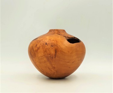 Sculpture intitulée "Oak hollowform" par Benjamin Pascual, Œuvre d'art originale