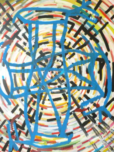 Peinture intitulée "hypnose" par Cheri Crevure, Œuvre d'art originale, Acrylique