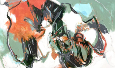 Картина под названием "Flame Of The Forrest" - Cheryl Harrison, Подлинное произведение искусства, Акрил