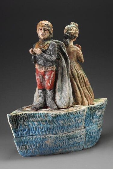 Skulptur mit dem Titel "Parallel Lives" von Cheryl Tall, Original-Kunstwerk, Keramik