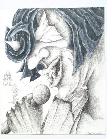 Drawing titled "Come Back by Popula…" by Cheryl Loom, Original Artwork