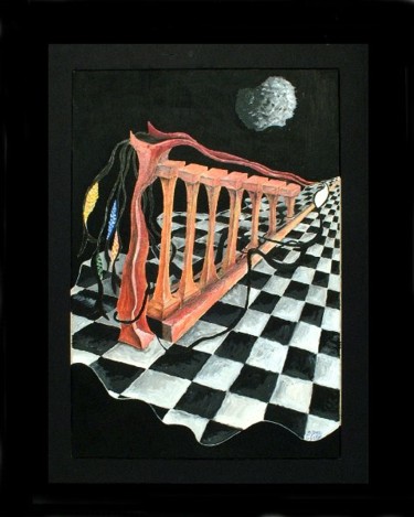Drawing titled "Harp and Carp" by Cheryl Loom, Original Artwork, Other