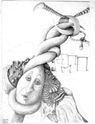 Drawing titled "hurdles of life" by Cheryl Loom, Original Artwork, Other