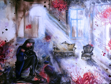 Pintura titulada "Saudade" por Chesfear, Obra de arte original, Tinta Montado en Otro panel rígido