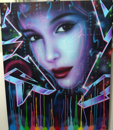 Wall of the street Peinture intitulée "Wall of the street" par Ches Graffiti Designs, Œuvre d'art originale, Bombe aérosol