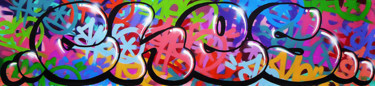 Painting titled "Bomb style" by Ches Graffiti Designs, Original Artwork, Spray paint