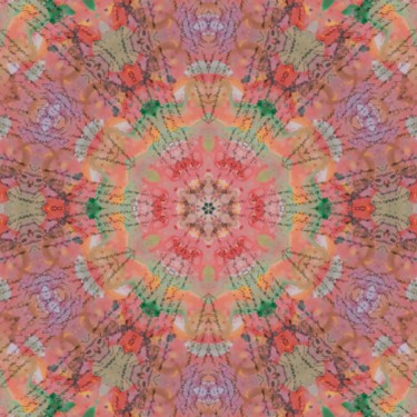 Цифровое искусство под названием "Мандала-цветок" - Ирина Закопец (Е.Р.), Подлинное произведение искусства, Цифровая живопись
