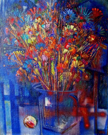Malarstwo zatytułowany „"Ночные цветы"” autorstwa Сергей Чесноков-Ладыженский, Oryginalna praca