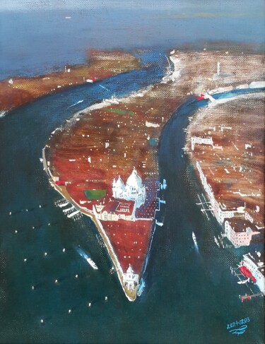 Painting titled "Venezia. Terracotta" by Chesnov Evgenii, Original Artwork, Oil