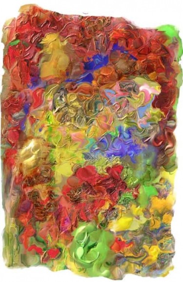 Arts numériques intitulée "Les roses sont rouge" par Richard Raveen Chester, Œuvre d'art originale, Peinture numérique