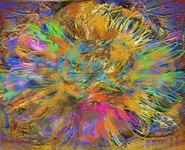 Peinture intitulée "The enamel flower" par Richard Raveen Chester, Œuvre d'art originale, Autre