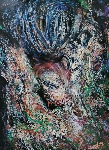 La tendre attendrissante Arts numériques intitulée "La tendre attendris…" par Richard Raveen Chester, Œuvre d'art originale, Peinture numérique