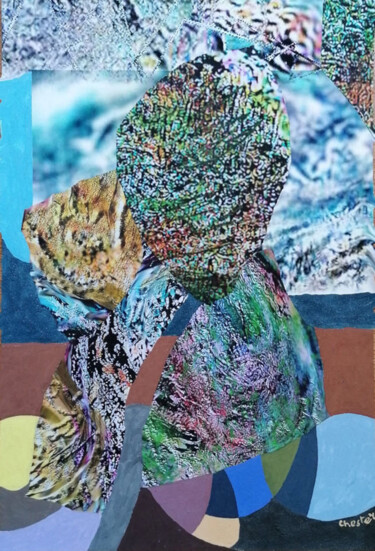 Collages titled "Je suis un immigran…" by Richard Raveen Chester, Original Artwork, Collages