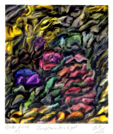 Digital Arts titled "champignons dans le…" by Richard Raveen Chester, Original Artwork, 2D Digital Work