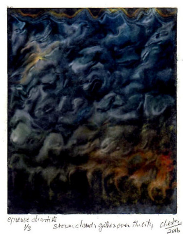 Arte digital titulada "Les nuages sombres…" por Richard Raveen Chester, Obra de arte original, Trabajo Digital 2D